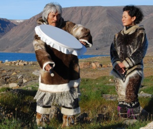 An Inuit drum chant on Canada's
Devon Island, Nunavut Territory