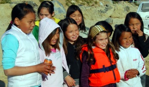 Cultures mingle in Qaanaaq, Greenland,
the world's most northerly town