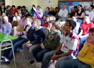 I was pleasantly surprised by
the perceptive questions from
these young students