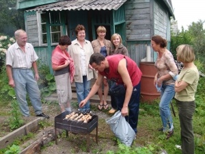 At a dacha outside Khabarovsk, Russia Far East